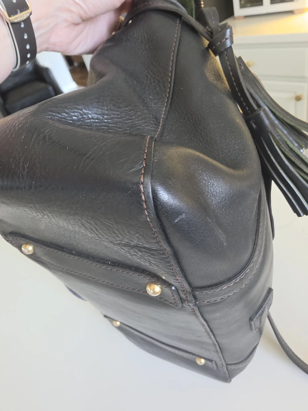 Black Dooney & Bourke Florentine Smith bag